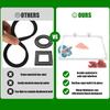 Transparent Acrylic Aquarium Fish Feeding Ring With Easy Installation Suction Cup Prevents Food Drift and Waste 23x23CM