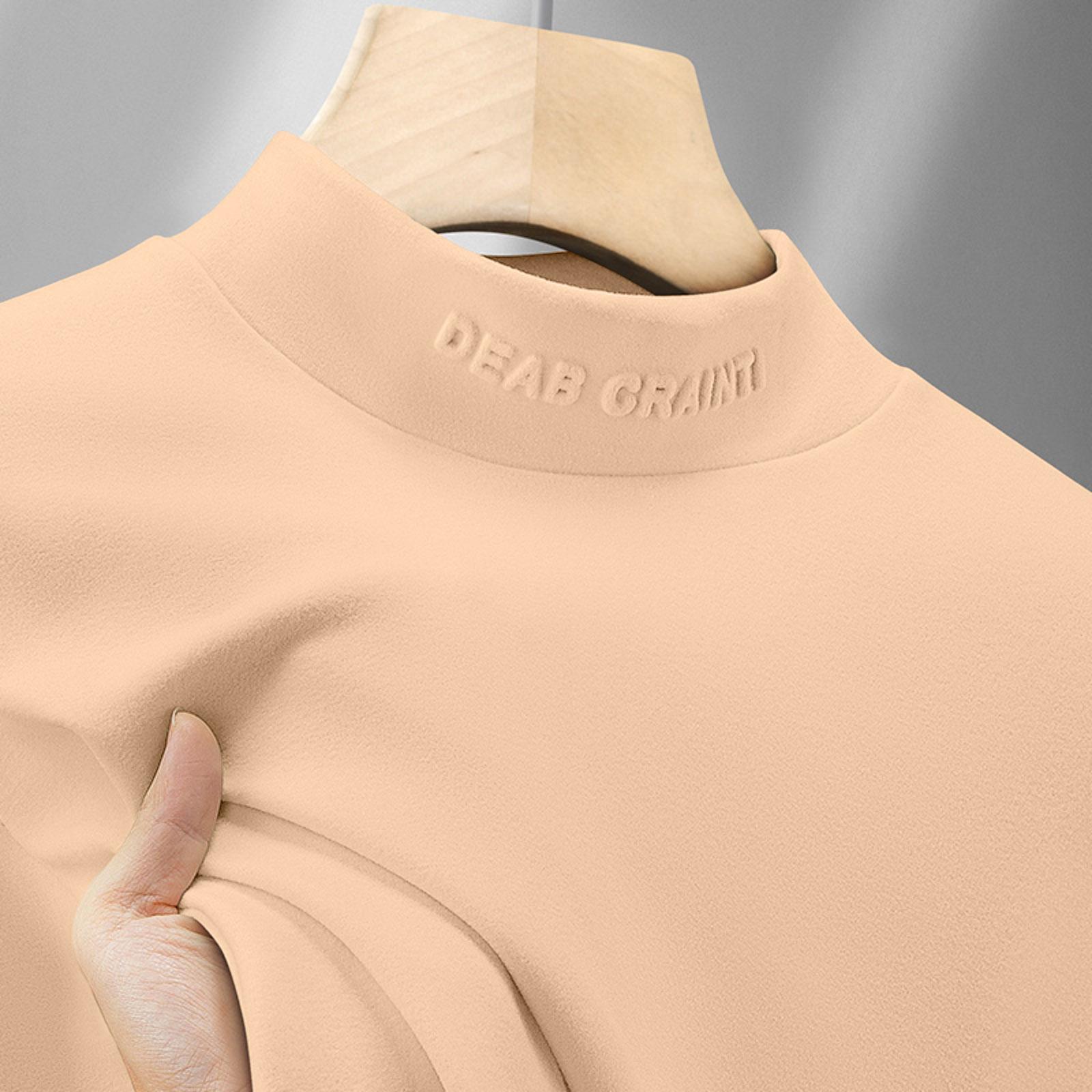 

Men s Double ,Fleece Thermal Base Layer Top For ,Winter Thickened Warmth Colour Men s T ,Shirt Half ,High Neck Fleece ,Lined Inner Layer XL хакі