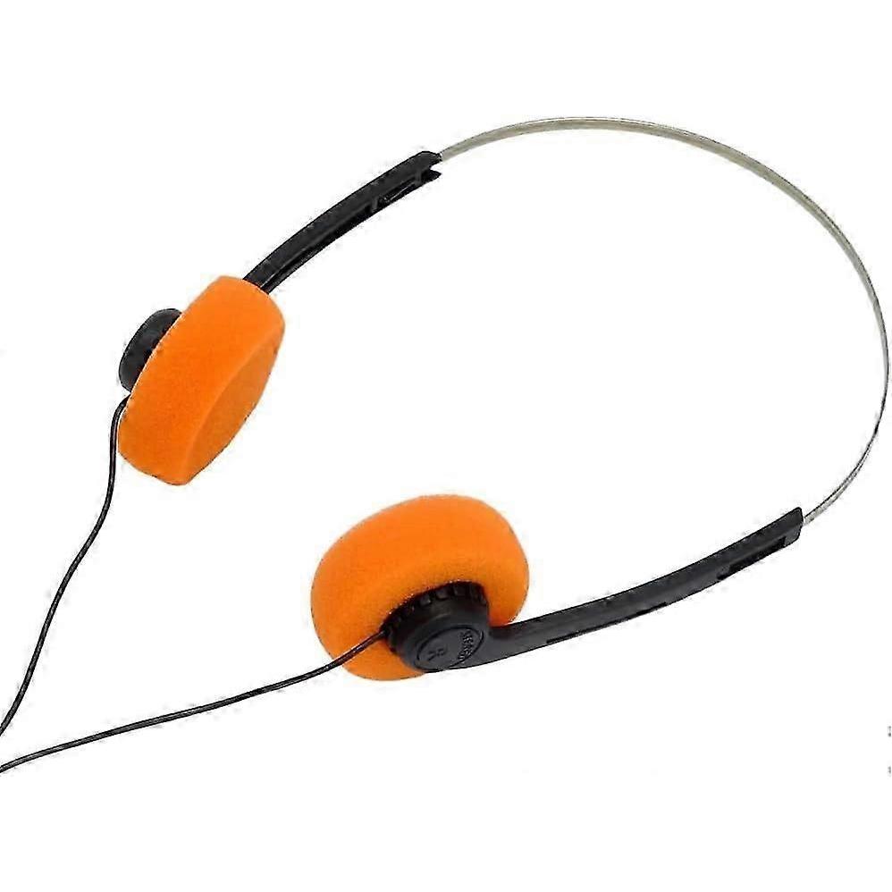 Cuffie Cablate On-Ear con Pad in Schiuma Retrò, Cavo Singolo da 3,5 mm, Anni '90 '80 Vintage, Archetto Regolabile