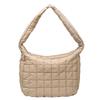 Nylon Bag 2026 New Women's Bag Handbag Tote Autumn/Winter New Fashion Space Cotton Suit Bag Large Capacity Lingge Dumpling Bag