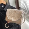 Beach Wowen Shoulder Bag Summer Crossbody Wallet Flap Crossbody Bag for Women