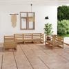 Day and Night - Day and Night Garden Furniture 7 Pieces Honey Brown Solid Pine Wood