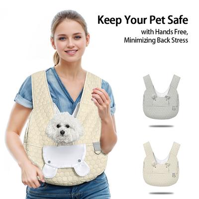 Haustier-Tragerucksack Verstellbar Haustier Front Katze Hund Tragerucksack Reisetasche für Kleine Hunde Katzen für Camping Wandern Reisen