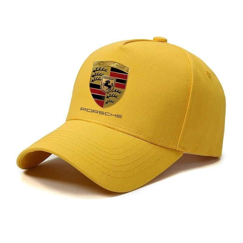 Auto-Emblem Baumwolle Verstellbare Baseballkappe Outdoor-Zubehör Für Porsche Cayenne Panamera Macan Boxster Cayman 718 911 Aufkleber