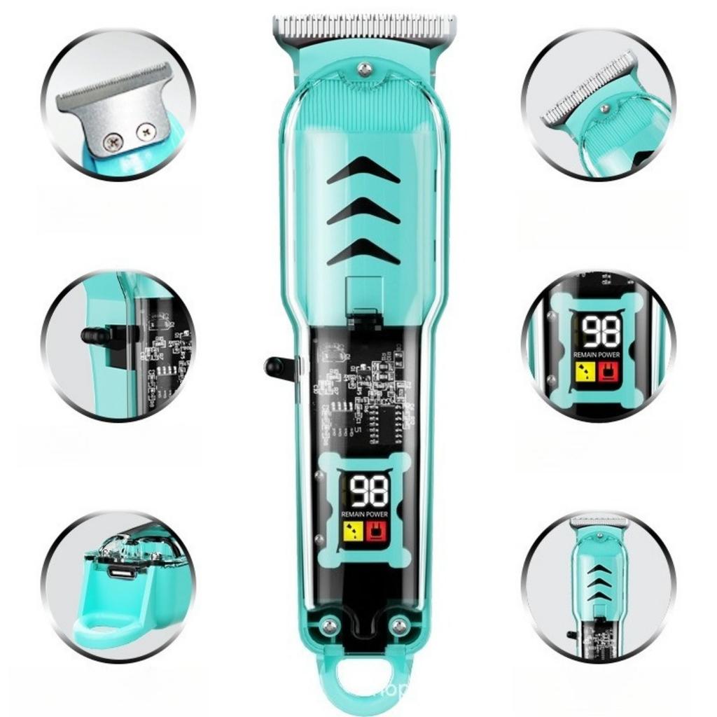 Electric, Hair Clipper, LED Display Screen, Rechargeable, Including Various Blade Accessories, Wireless Hair Clipper, Trimmer, Shaver