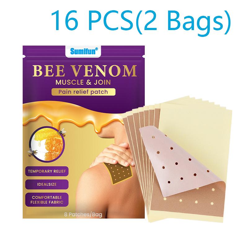 Sumifun 8/16/40 PCS Shoulder Neck Waist Strength Patches Chinese Natural Bee Patches for Muscle Joint Back Hot Relief Pads for Swelling,Stiffness