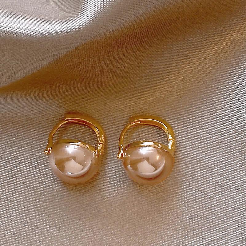 2025 Silver Needle Zircon Pearl Earrings: French Retro Light Luxury Studs for Women