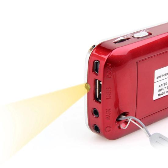 Y-501 FM Radio Digital Support TF Card USB AUX Portable LED Flashlight Audio Music Player Speaker for Mobile Phone
