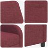 Recliner Chair Wine Red Fabric