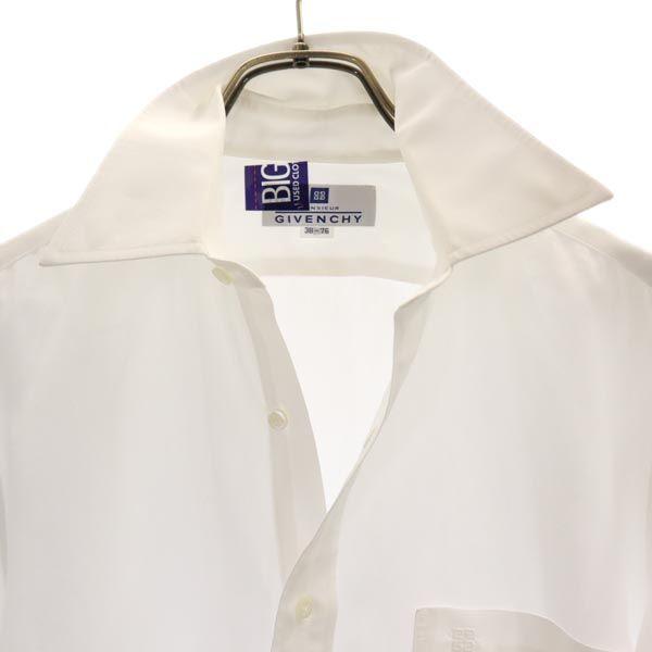 Givenchy Made In Japan Long Sleeve Shirt 38-76 White Men's Used