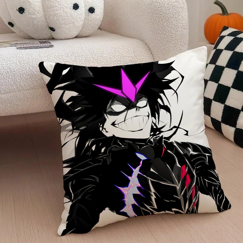Anime Action HHardcore Leveling WWarrior Cushion Cover Throw Pillow Cover Hidden Button Durable Polyester Chair Cushion