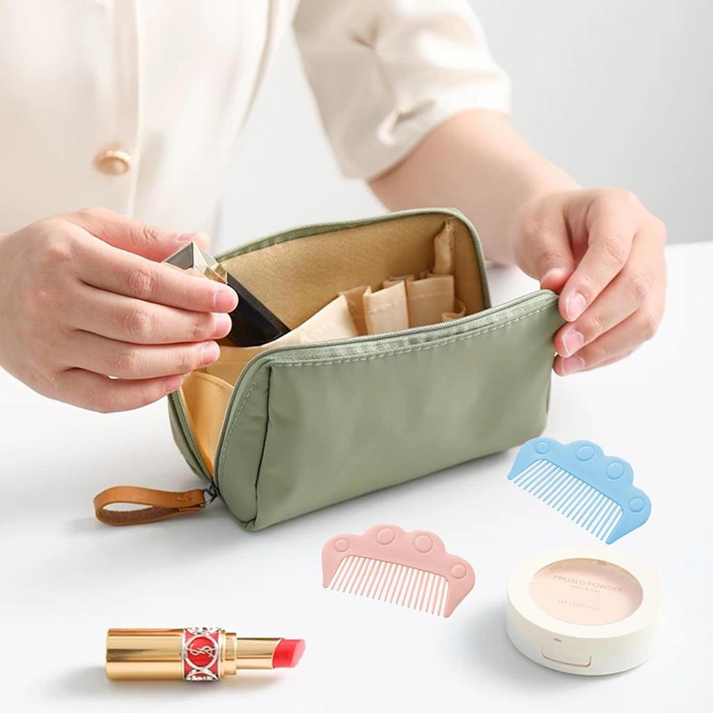 Mini Hair Comb,4 Inch Small Cute Hair Comb For Women Girls Toddlers,2 Pieces Small Travel Pocket Hair Combs Detangling Comb Portable Purse Comb for