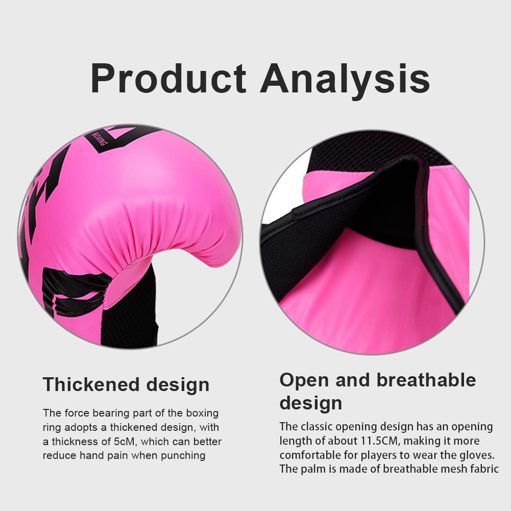 Boxing Gloves Boxing Training Gloves Hook and Loop Closure Punching Bag Gloves Breathable Punch Mitts for Kids Adults