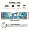 Happy Birthday Happy Birthday Outdoor Banner 17x78in, Festive Yard Sign for Garden Fence
