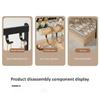 Jewelry Organizers Mesh Grid Design Suitable for Displaying Earrings Necklaces Rings Home or Shop Use Iron Wood Texture