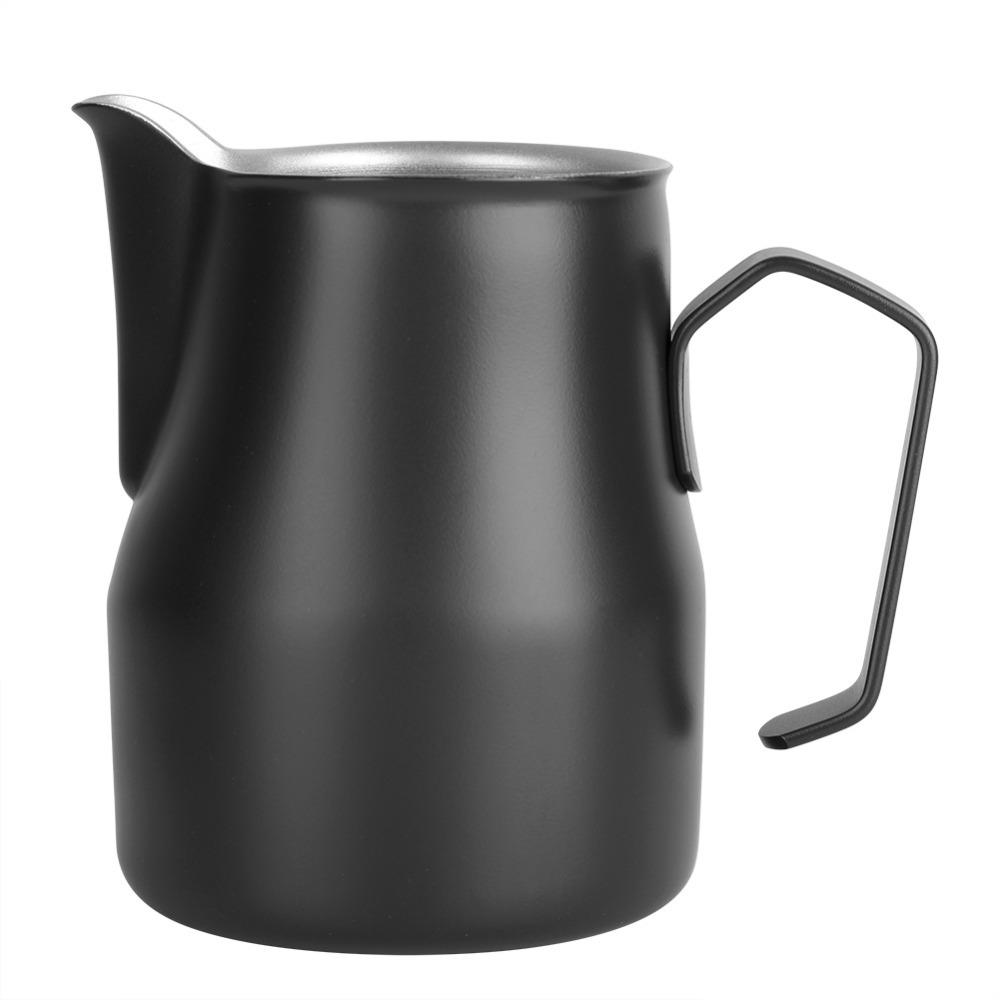 

Jugs Stainless Steel Milk Frothing Cup Black Durable Milk Frothing Pitcher 500ml Milk Pitcher Coffee Shop