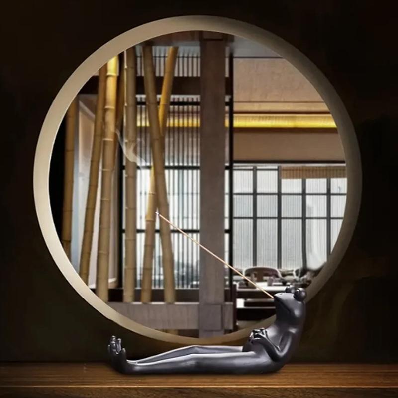 Kikkerhand Wierookstokhouder Keramische Wierookbrander Asvanger Voor Aromatherapie/Yoga/Meditatie/Woonkamer Kantoor Decoratie