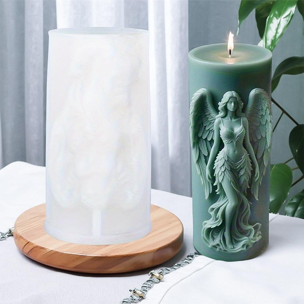 Silicone Resin Mould Wing Angel Relief Clay Making Tool New Plaster Mold  Home Decor