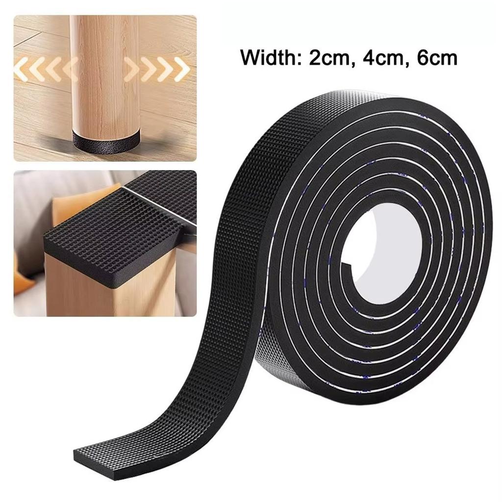 2/4/6cm Width Floor Protector Foot Pad Noise Reduction Feet Pad for Chair Desk Sofa Anti Slip EVA Mat 4mm Thickness