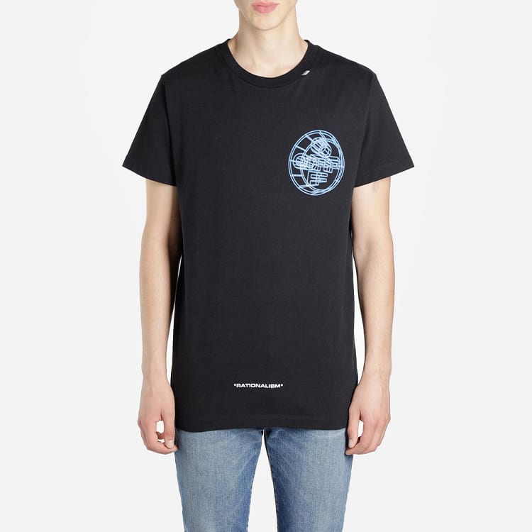 OFF WHITE SS20 T Shirts Men's Crew Neck Moderate Straight Fit OMAA027R201850031088