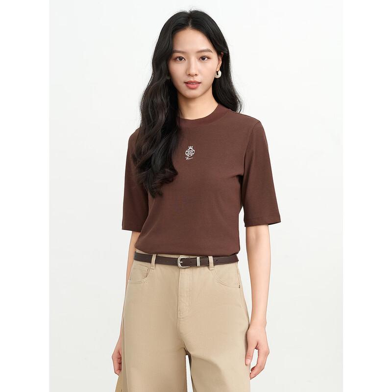 JUZUI Ribbed Elastic Pullover Top JWFX83305