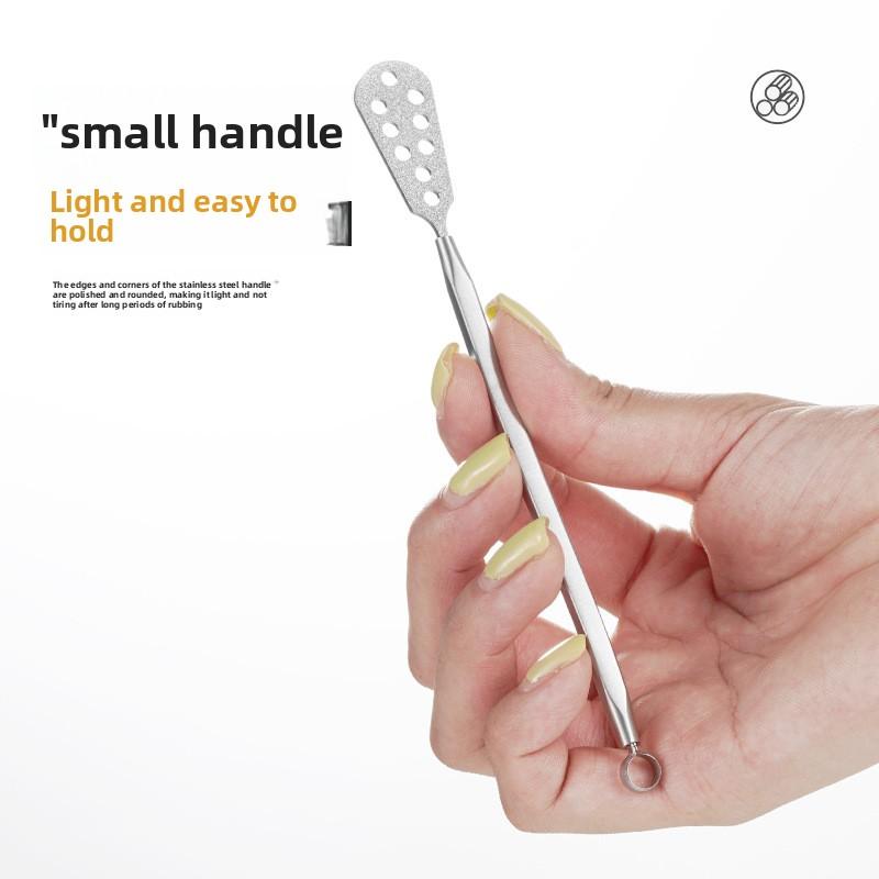 Stainless steel foot file, double-sided foot sole file to remove dead skin calluses, pedicure tool, foot rubbing grinding tool