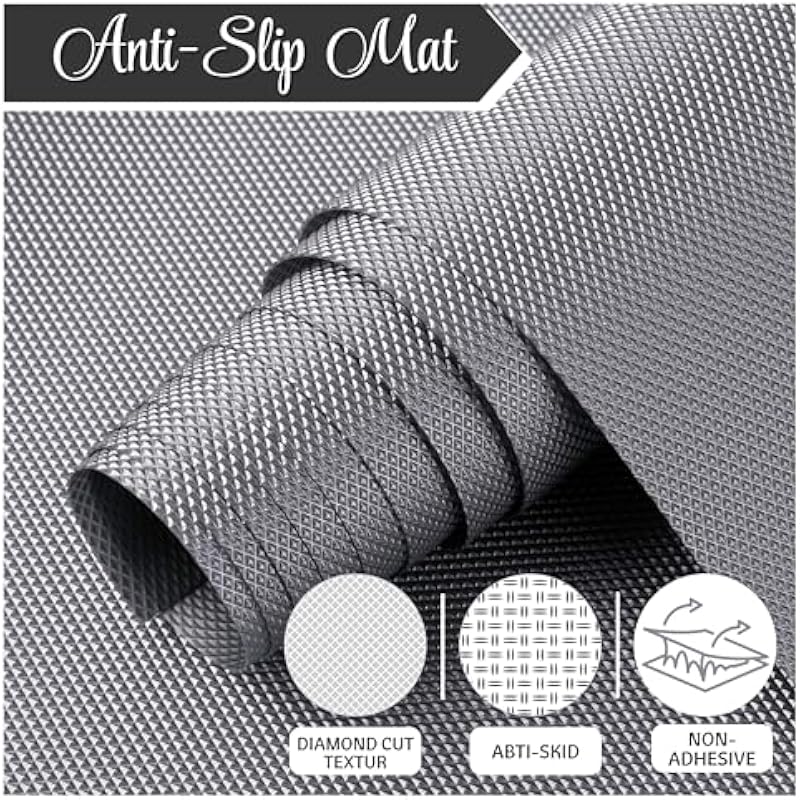 Ofixo Multipurpose | Super Strong Eva Anti-Slip Bathroom Kitchen Cabinet Placemats Shelf Mat Liner Sheets Roll, Fridge M