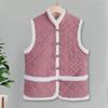 Fleece Thermal Disc Buckle Vest Ladies Vintage Vest Winter Vest