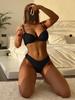 3 sztuki zestaw bikini kobiety strój kąpielowy damskie stroje kąpielowe bikini push up strój kąpielowy kostiumy kąpielowe Salong strój kąpielowy