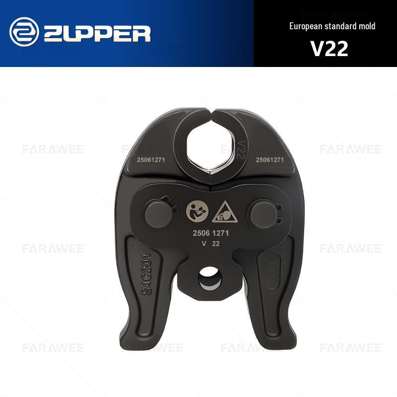 Cap de clește de presare pentru țevi din oțel inoxidabil tip V, standard european Zupper (Model PZ/MP-1930)