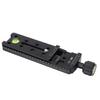 Camera Rail Nodal Slide 150mm Snelontgrendelingsplaat Klem met 1/4in Schroefgat Ingebouwde Waterpas Compatibel voor Arca