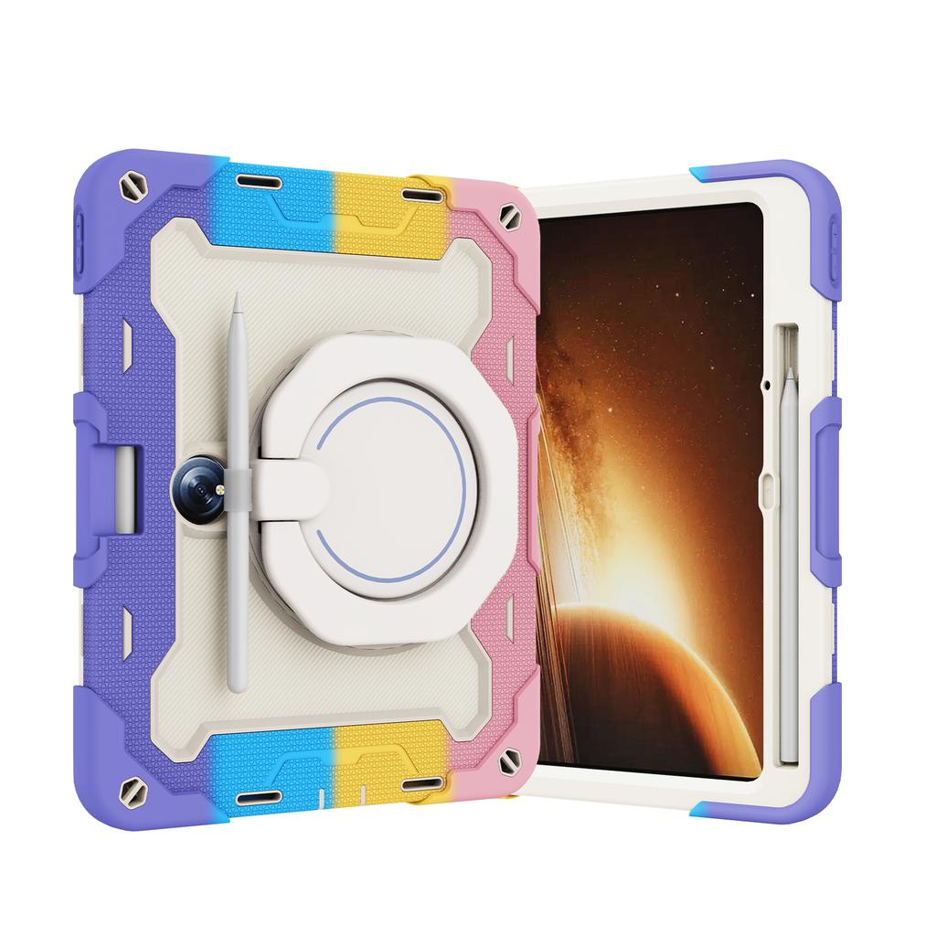 Armor Rugged Tablet Case For OnePlus Pad 2023 11.61 inch Heavy Duty Stand Cover With 360 Rotating Handle Grip Shockproof Protect