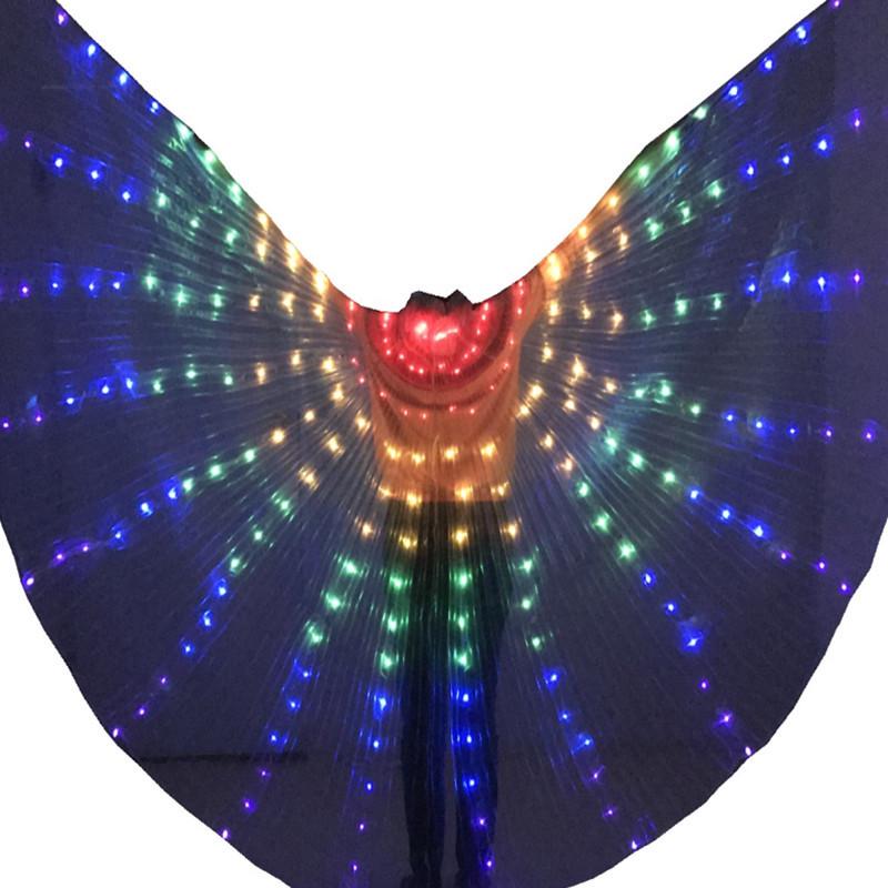 Siying LED Luminous Butterfly Wings Cloak - Adult Colorful Fluorescent Props for Performances