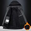 Winter Herren Dick Warm Wasserdicht Parkas Jacken Hut Abnehmbar Herren Wollfutter Fleece Mäntel Herren Parka Übergröße Winterjacke