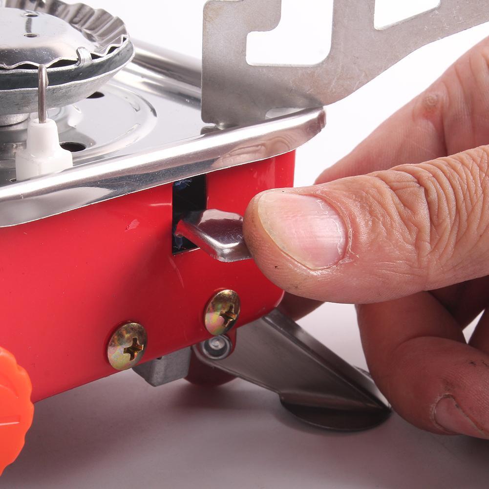 Nerezová ocel skládací čtvercový sporák Přenosný venkovní kemping Spalovací vařič Nádobí na vaření Cestovní piknik BBQ plynová pec