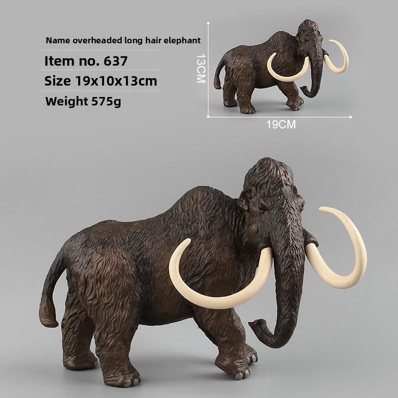Mammuthus Primigenius Pvc Wildlife Model Figurine For Educational Display And Collectors