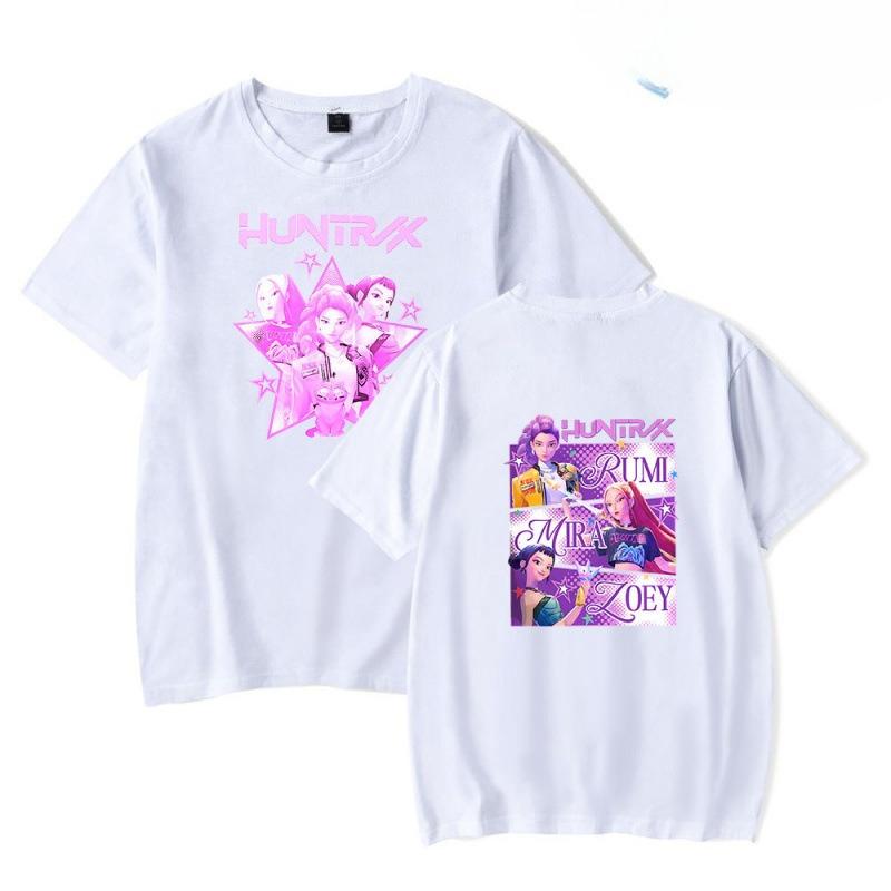 Devil Hunter Series Letter Print Summer Loose Comfortable Fashionable Soft Breathable Women's T-shirt