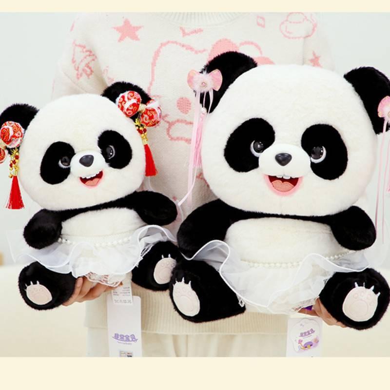 Style Panda Chinese Adorable Plush Toy Children Perfect Birthday Ornament Gift