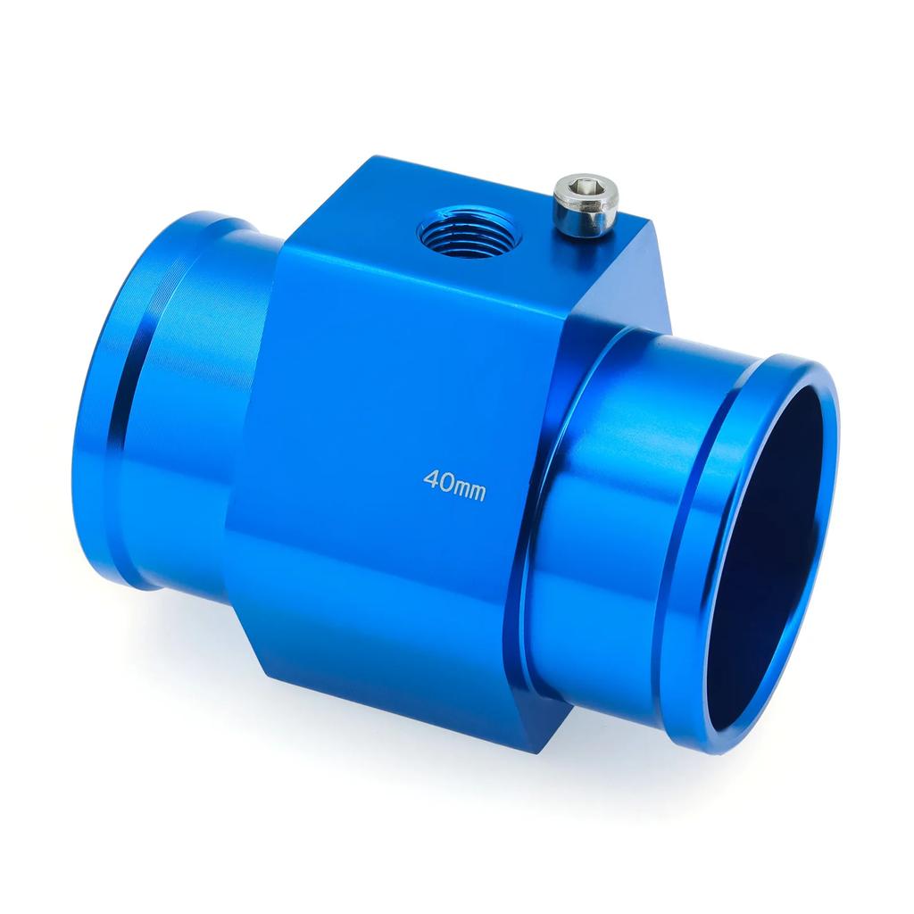 Water Temperature Sensor Adapter Pipe 28mm / 30mm / 32mm / 34mm / 36mm / 38mm / 40mm Gauge Radiator Hose Adapter Blue / Black