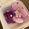 Stoff-Orchideen-Haarnadel Perlen-Mädchen-Haarspange Süße Blume-Haarspange Strand