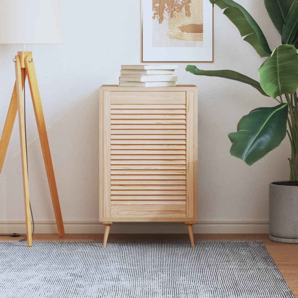 Slatted Design Cabinet Door 69 X 49.4 Cm Solid Pine Wood
