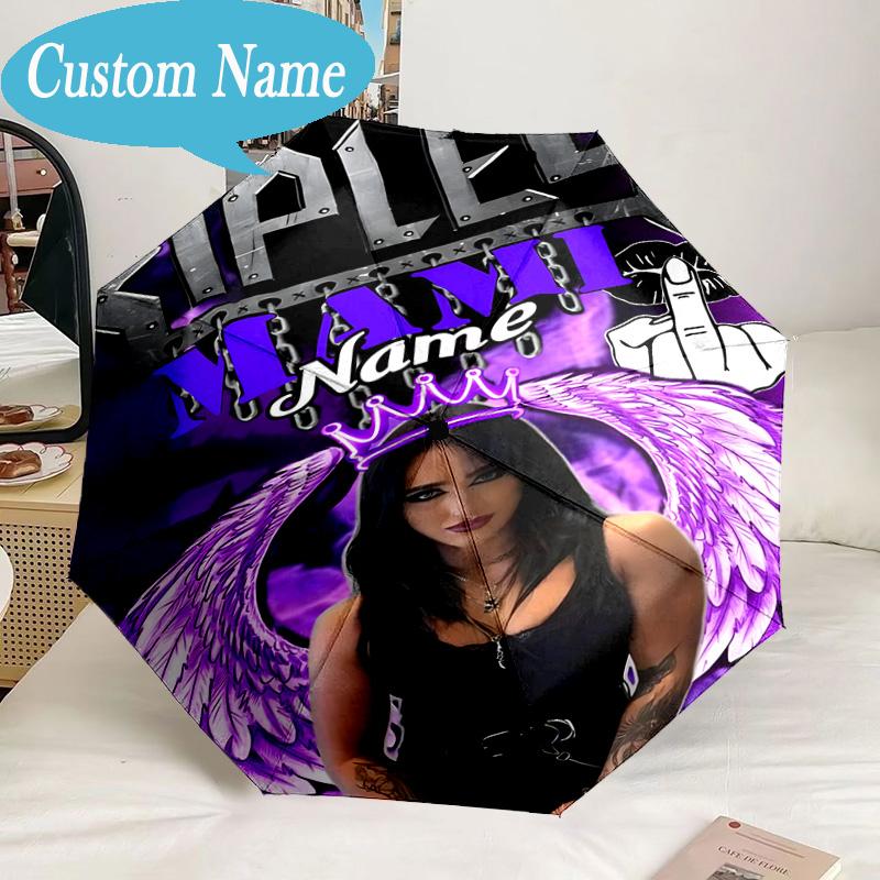 Custom Name Umbrella Rhea Ripley wrestling Umbrella 8-Frame for Travel, Camping, Casual Lightweight Portable, Essential for Family Gifts