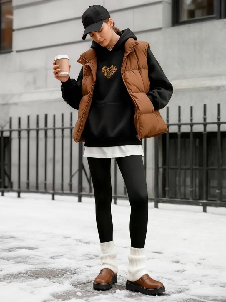 Leopard Print Heart Graphic Hoodies Men Women Casual Sweatshirt Oversized Y2k Harajuku Fleece Warm Tracksuit Female Male Clothing