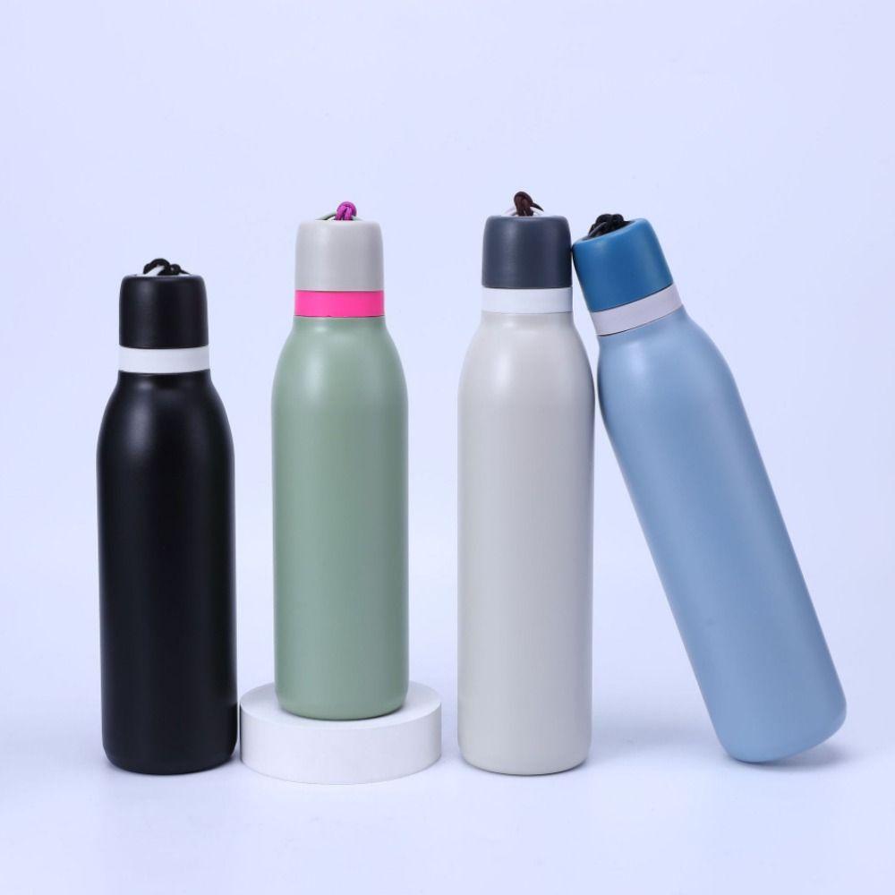 Leak-Proof Sports Kettle Stainless Steel Water Cup Durable Vacuum Flask Bottle  Outdoor Activities