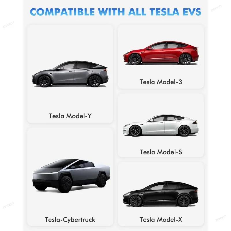 Xiaomi Heavy Duty J1772 Type 1 To Tesla EV Charger Adapter Gun Type Charging Socket for Tesla Model 3 Y X S Electric Car Parts