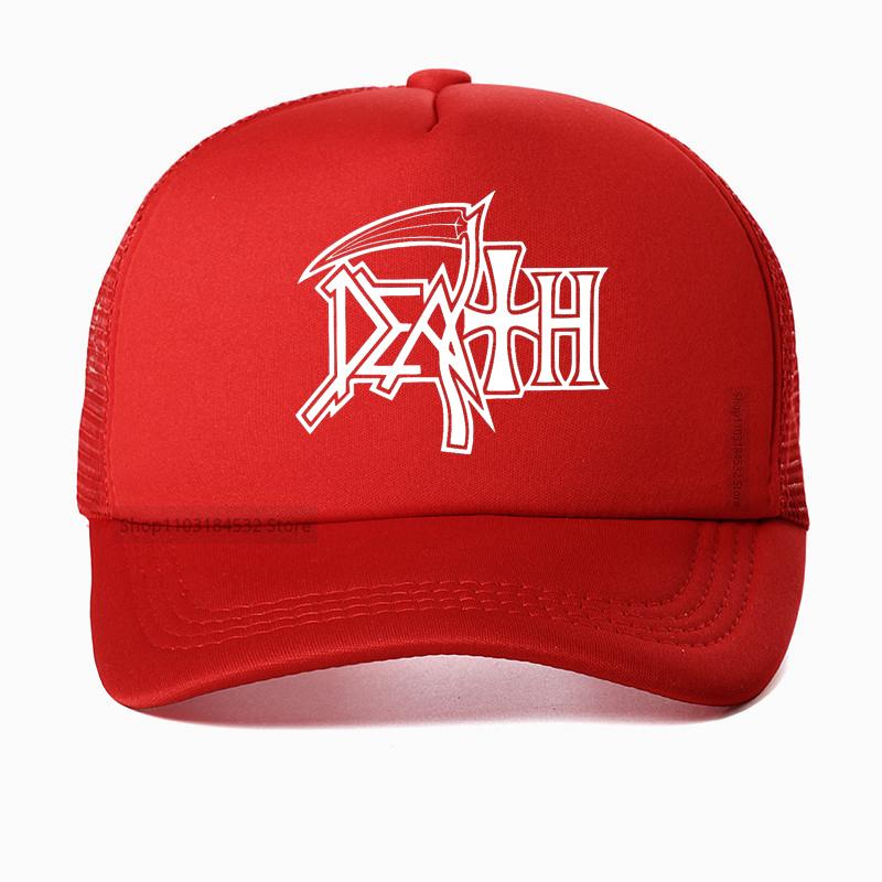 Death Metal Band Baseball Cap Rock Fan Hat Summer Fashion Unisex Mesh Breathable Sun Hats Outdoor Casual Trucker Caps