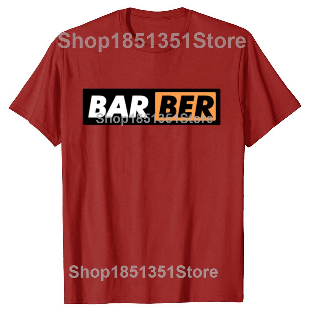 Funny BARBER Classic Graphic Tshirts Men Womens Fashion Casual Tshirt 100 Cotton Loose Oversized Hairdresser T Shirt
