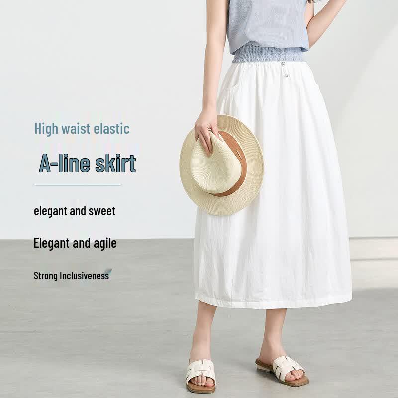 FivePlus Women s High-Waist A-Line Midi Skirt XL