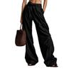 Women High Waist Wide Leg Pants Tie Front Belted Loose Palazzo Pants Multi-Color Casual Flowy Trousers