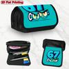 1pc 1pcs 67 Owls Design Flip Pencil Case Suitable for Schools, Offices, Travel - Multi-Layer Zipper Storage Cover with Owl-Themed Pencil Holder, for S
